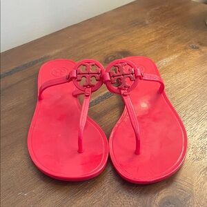 Tory Burch Vibrant Red Flip Flops